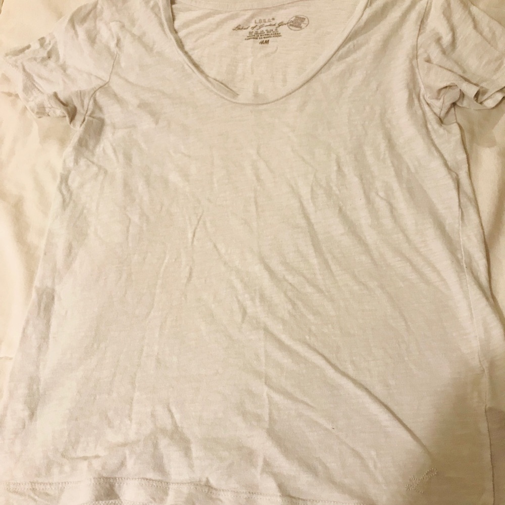 White every day plain tee